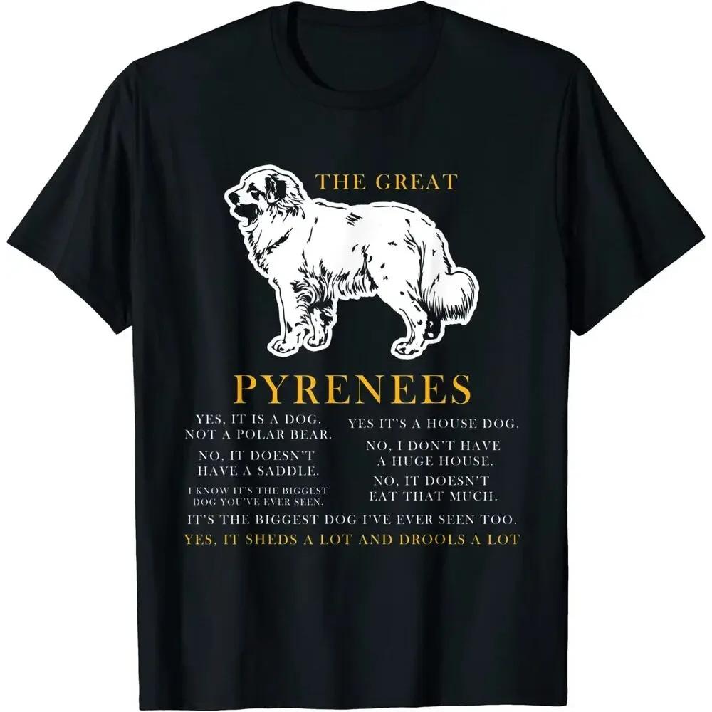 

Футболка для любителей собак Great Pyrenees Funny Gift XXXXXL чёрный