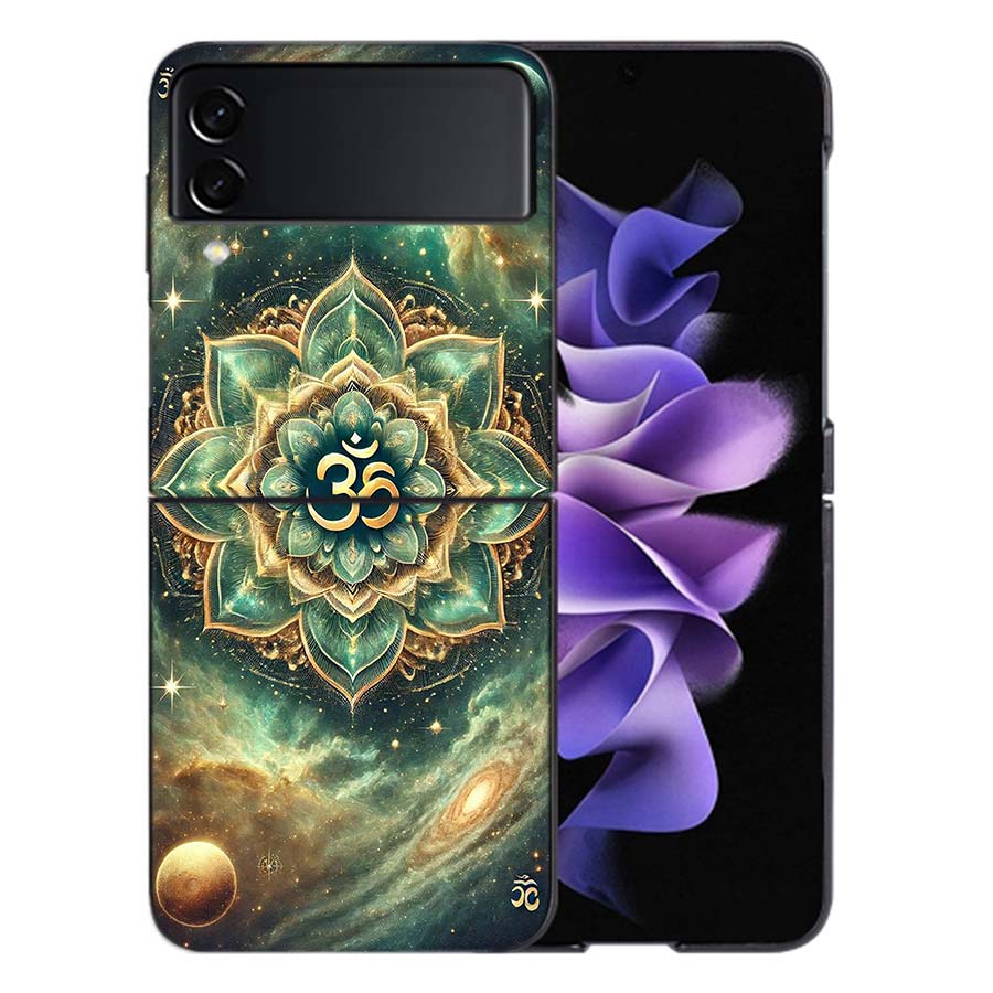 Om Symbol Meditation and Creativity Coque For Samsung Z Flip7 6 Galaxy Case Shockproof Z Flip5 Z Flip3 4 5G Hard Cover Phone TP