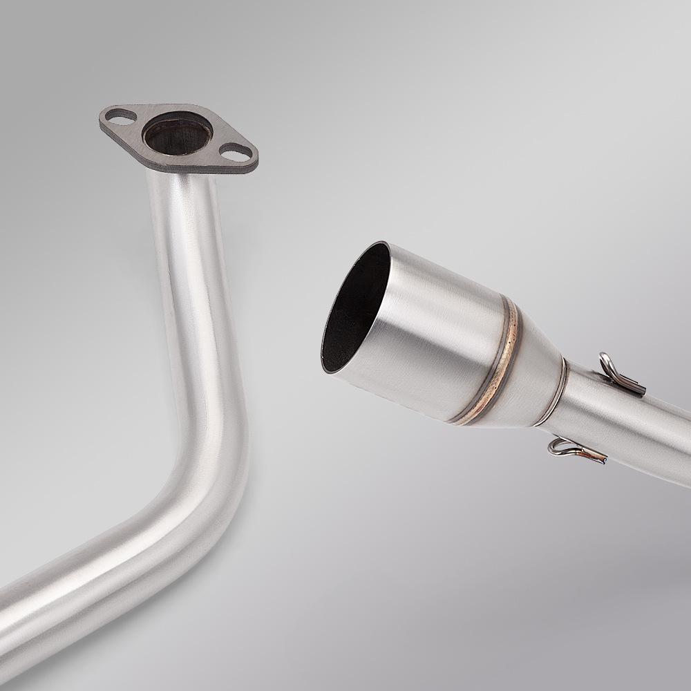 NS125LA Motorcycle Scooter Exhaust Modification - Front and Tail Section, Non-Destructive Installation.