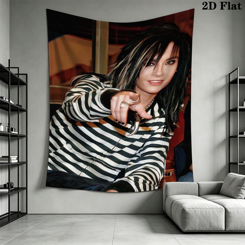 BILL KAULITZ Wall Tapestry Aesthetic Wall Hanging Printed Fabric Blanket Decorative Tapestries for Bedroom Living Room Home Decor