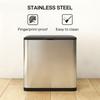 8L Hanging Kitchen Bin, Rubbish bin with Lid and Removable Inner Bucket for Under Cabinet Door, Under Sink, Office