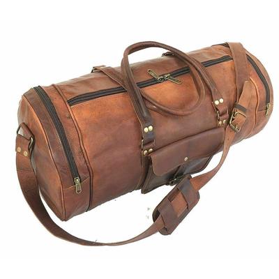 Kožená procházková taška Duffle Travel Men Luggage Gym Vintage originální víkendová taška přes noc