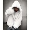 Fashionable Hooded Cardigan Double-layer Wearable High-end Street Fashion Retro Simple Style Men's and Women's Outerwear