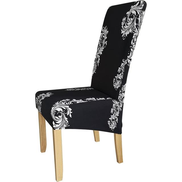 Чехлы на стулья с принтом размера Xl в геометрическом стиле чехлы на стулья с высокой спинкой для столовой свадебного отеля кухни дома эластичный чехол на сиденье XL Size 1 Piece 1290₽