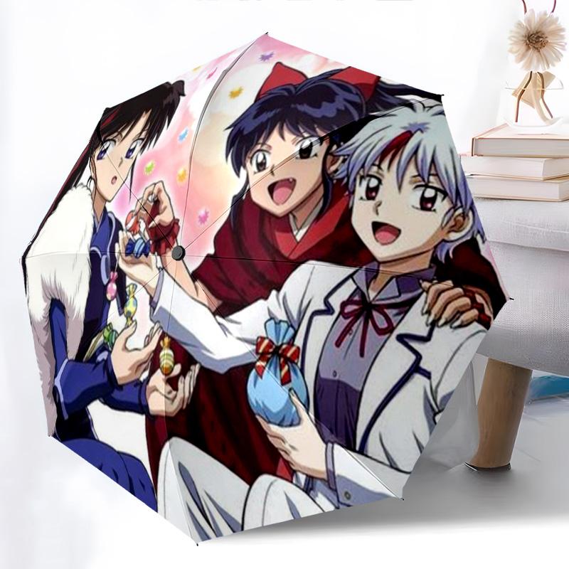 Inuyasha Automatic Umbrella - Suitable Travel Outdoor Portable Umbrella Birthday Gift Daily Essentials