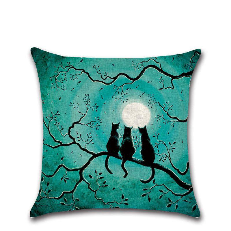 

Parties Halloween Orange Pumpkin Pillow Cases Cushion Haunted House Decor Witch E