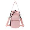 Insulated Water Bottle Sling Bag Adjustable Strap Drawstring Bottle Bag for Hiking Gym Travel Multiple Pockets Bottle Pouch for Phone Keys