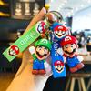 Super Mario Mario Keychain Small Gift Car Keychain Figurine Soft Rubber Creative Personalized Gifts Y2k Fashion Toys Anime Frind