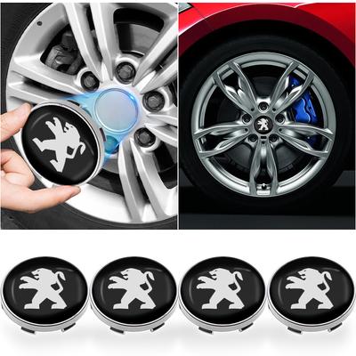 4 Pezzi 60MM Coprimozzo Centrale Ruota Auto Accessori Auto Per 308 408 508 RCZ 208 3008 2008 206 207 108 406 407 408 206 207 208 306 307