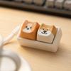 Portable Desk Toy Cartoon Dog Fidget Keyboard Toy, 1/2/3/4/9-Key Push Button Stress Relief Gadgets Mini for Backpack Handbag Purse Charm Keychain