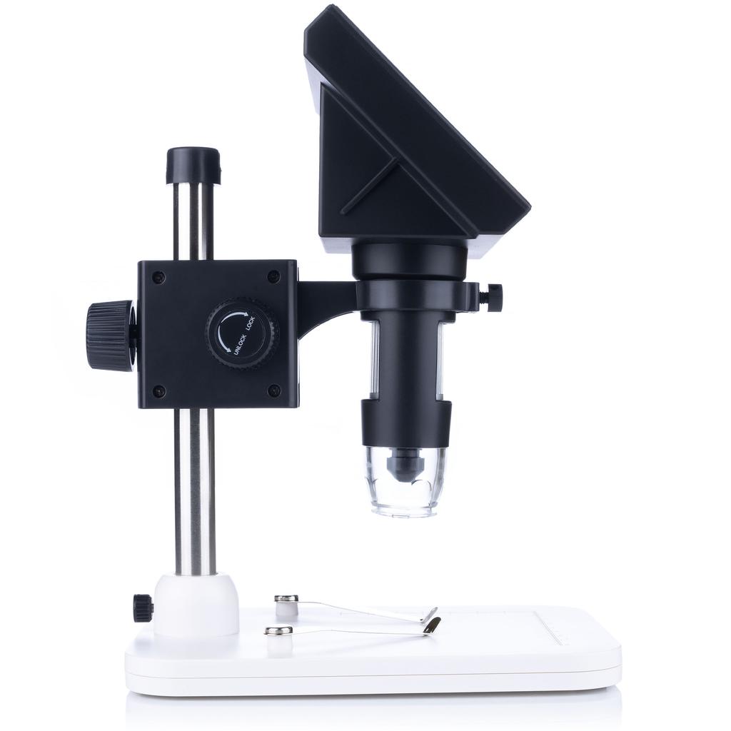 Rosfix Mikroskop Cyfrowy 4,3"" DM3-Z01B049 – Powiększenie 50X–1000X | 1080P HD | 8 Diod LED, USB, Obsługa MicroSD