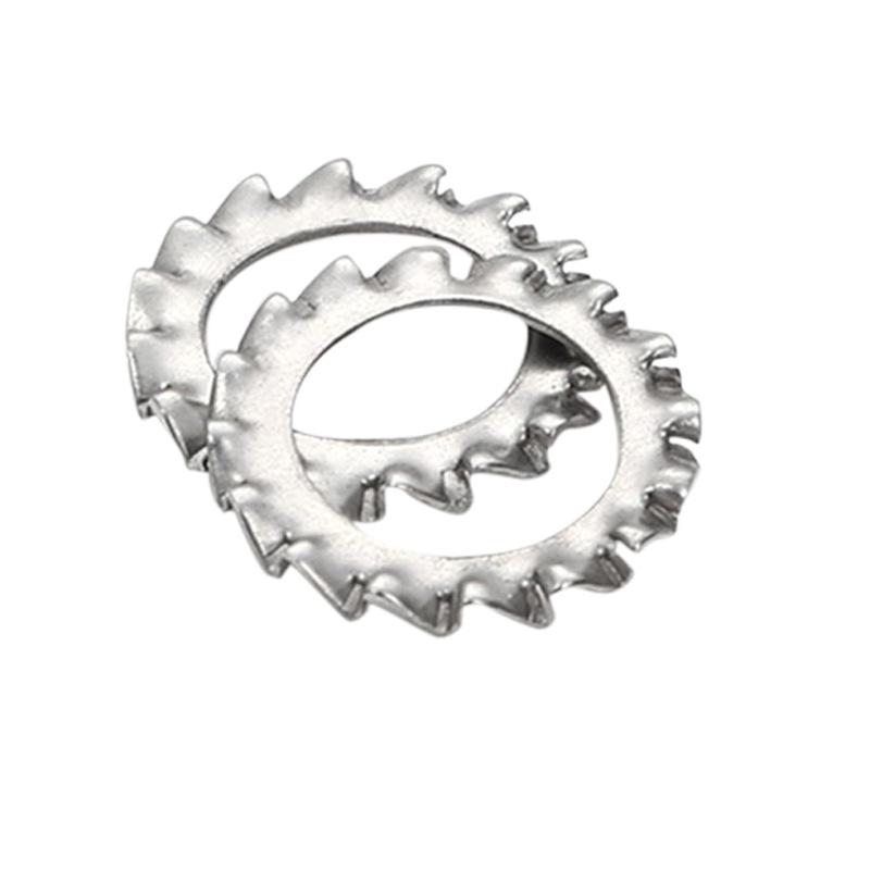 Aozhan Aofeng 304 Stainless Steel External Tooth Lock Washer GB862.2, Anti-loosening, Size M3-M33