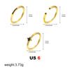 Elegant Gold Plated Zircon Ring Set for Women Stackable Fashion Jewelry Gift for Party Wedding Anniversary