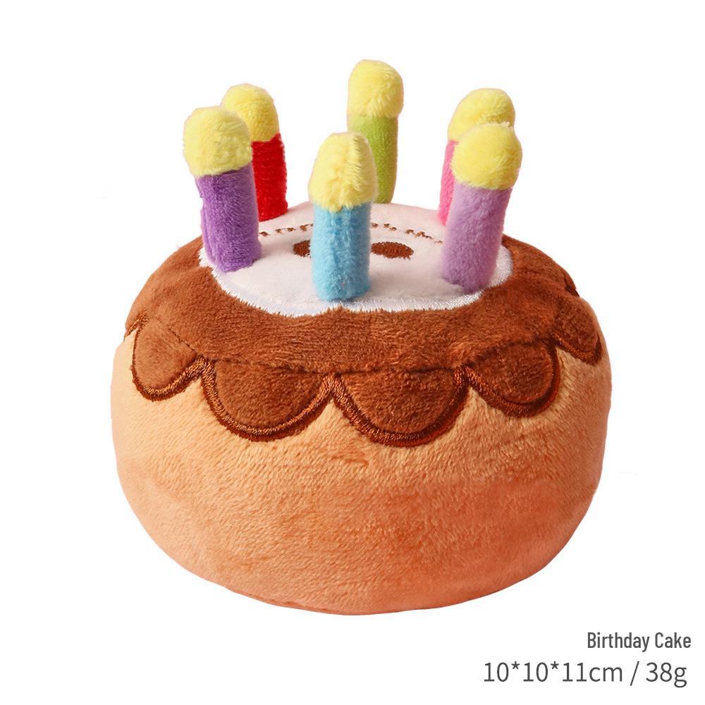 Plush Sound-Making Teething Dog Toy - Bite-Resistant, Self-Amusement for Small To Large Breeds