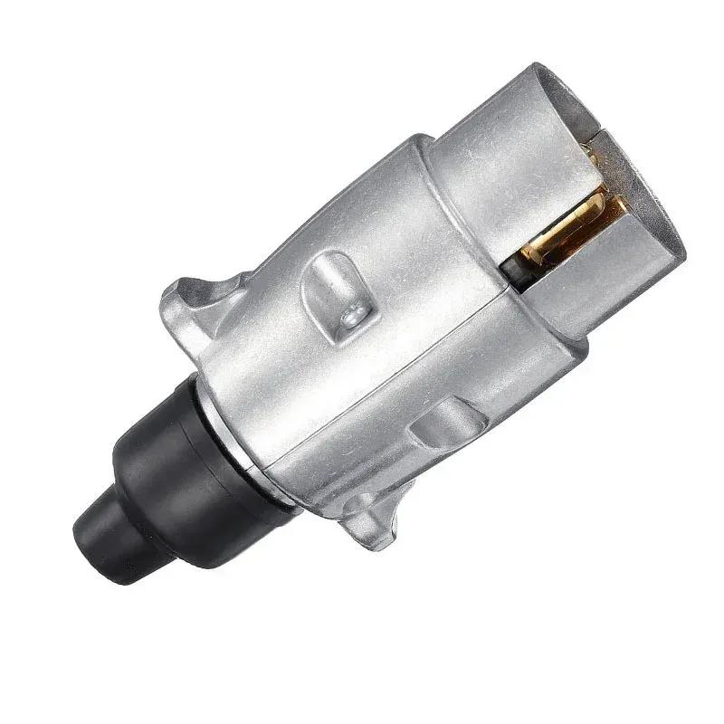 12V 7 Pin Aluminum Alloy Plug Trailer Connector Towing Supply Power Tool Caravan Truck Socket Accessories EU Plug Adapter