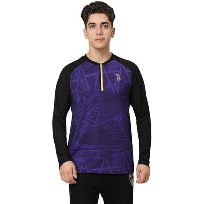 Playr X Kkr Howrah Long Sleeve Tee - MenS Regular Fit Sports T-Shirt, Comfortable, Lightweight Sportswear For Match, Tra