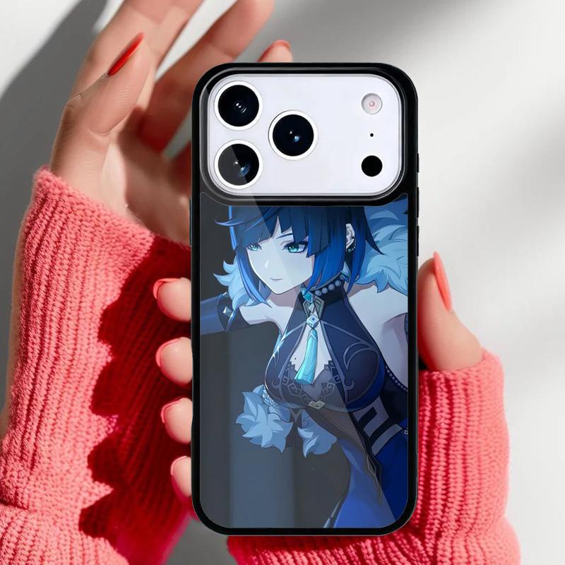 Yelan Genshin Impact Phone Case for iPhone 17 Air 16e 15 14 13 Pro Max Back Cover for 12 11 Pro Coque