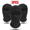 3 Pieces Quick-dry Balaclava Sports Full Face Mask Soft Breathable Beanies Cycling Helmet Liner Running Hiking Fishing Hood Caps