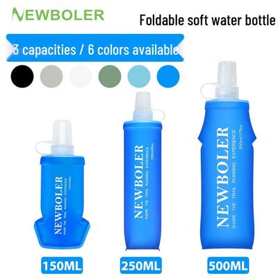 Foldable Portable TPU Soft Water Bottle for Marathon and Outdoor Sports