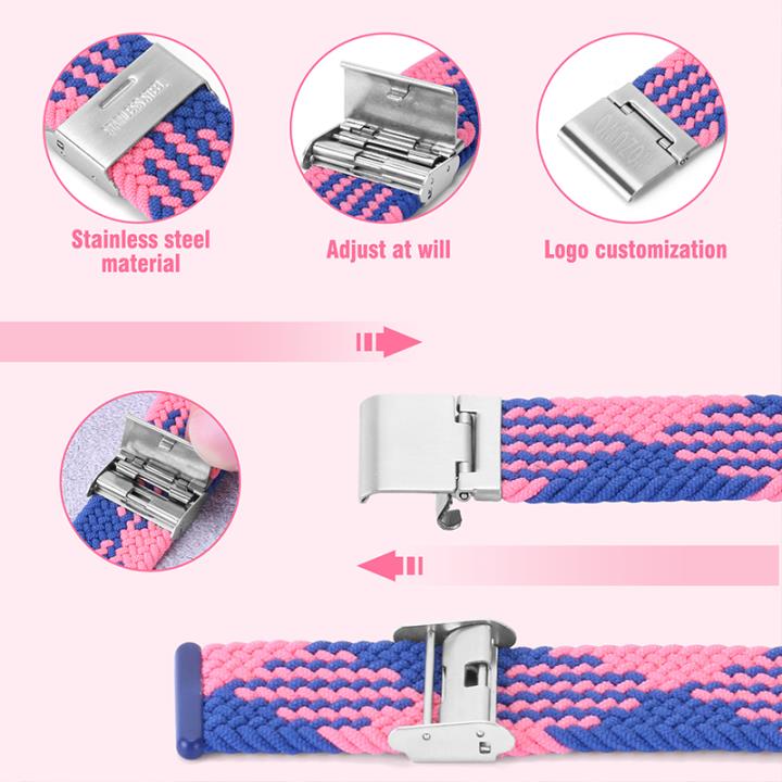 Nylon Strap For Correa Huawei Watch Nylon Braided Elastic Solo Loop For Huawei Watch Fit Strap Adjustable Woven Straps Bracelet 3