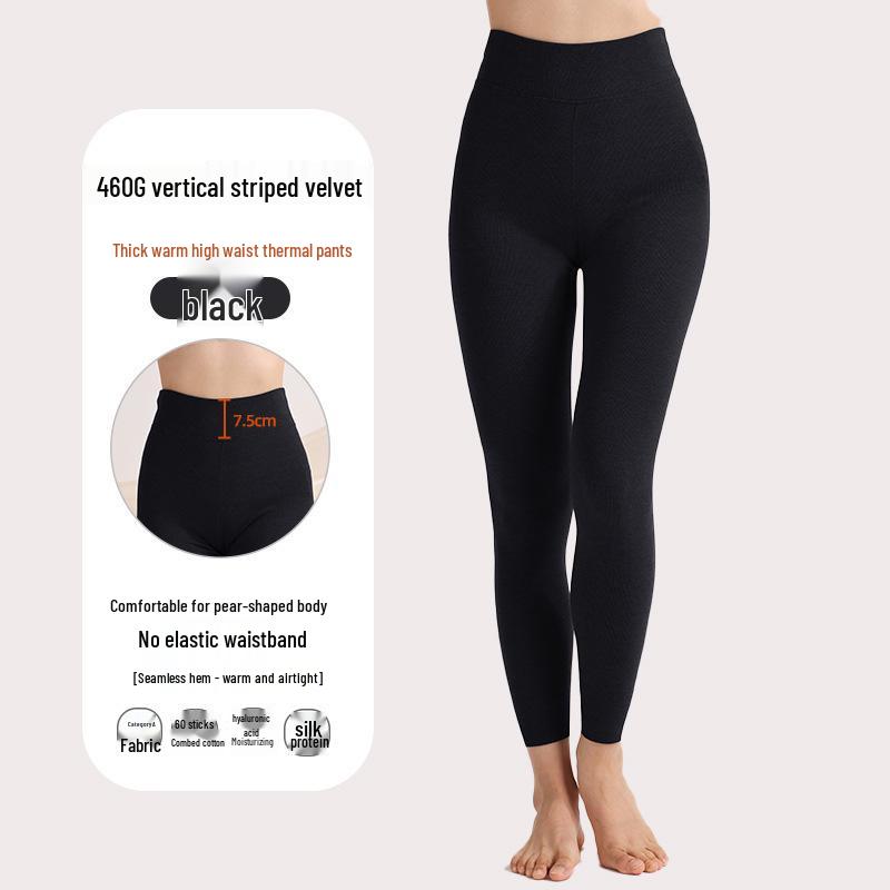 "Colanți Calzi cu Talie Înaltă Îmbogățiți cu Lână Clasa A pentru Bărbați și Femei - Ideali pentru Toamnă și Iarnă"