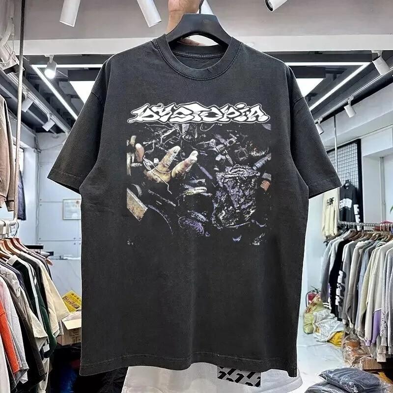 Dystopia Band Black Graphic Retro Style Unisex Tshirt Men Women S5XL Unisex T-Shirt S
