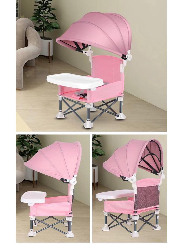 Portable Foldable Sunshade for Baby and Children's High Chair