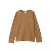 Champion Long Sleeve Crew Neck Cotton USA with Embroidered Basic Mocha Kids' T-Shirt Logo, Design, Color, CK-Y405