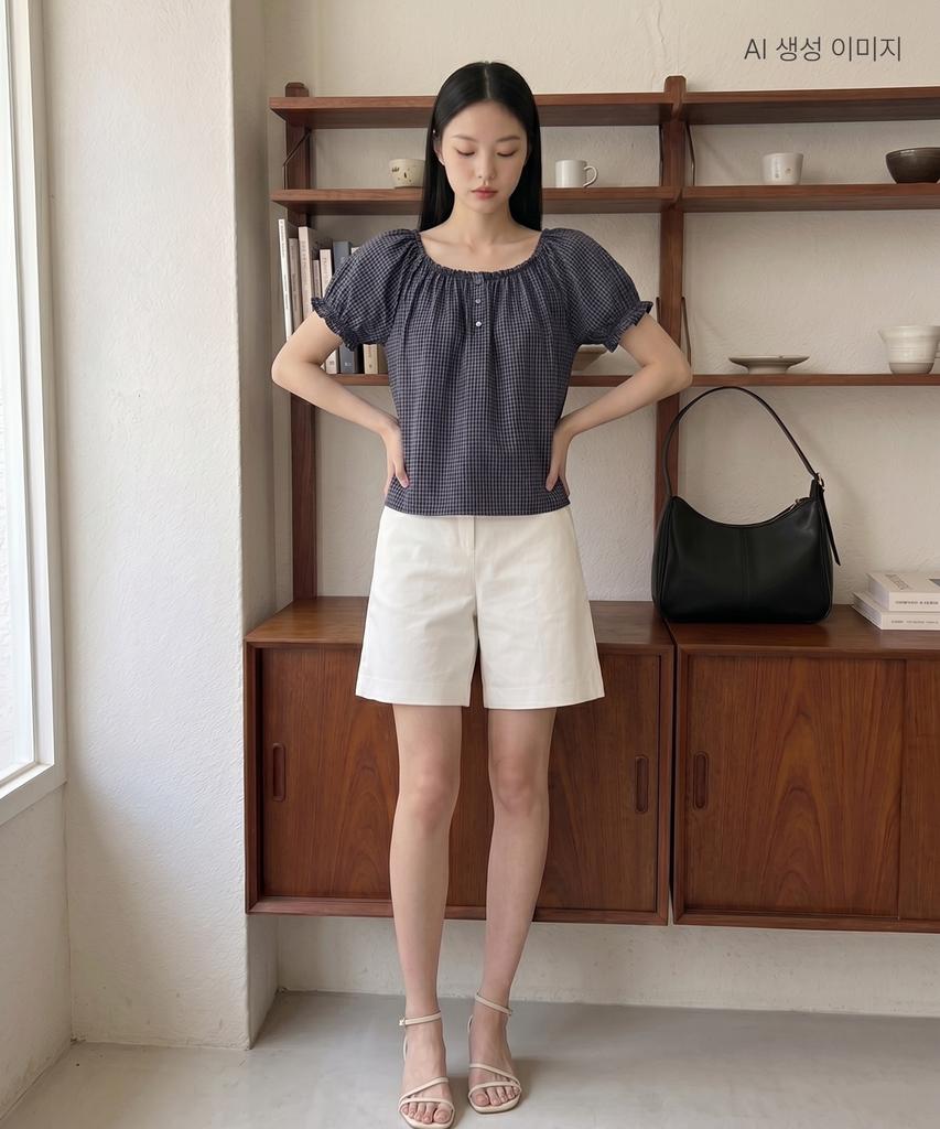 ROEM Belted Cotton Shorts Rmtwg25R16