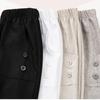 Damen Frühling und Frühling Baumwolle Leinen Casual Bequeme Hosen Mode Weiß Beige Damen Lose und Gerade Hosen