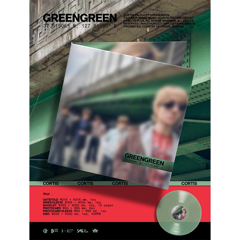 [Pre-order] CORTIS – 2nd Mini Album [GREENGREEN] Vinyl Ver.