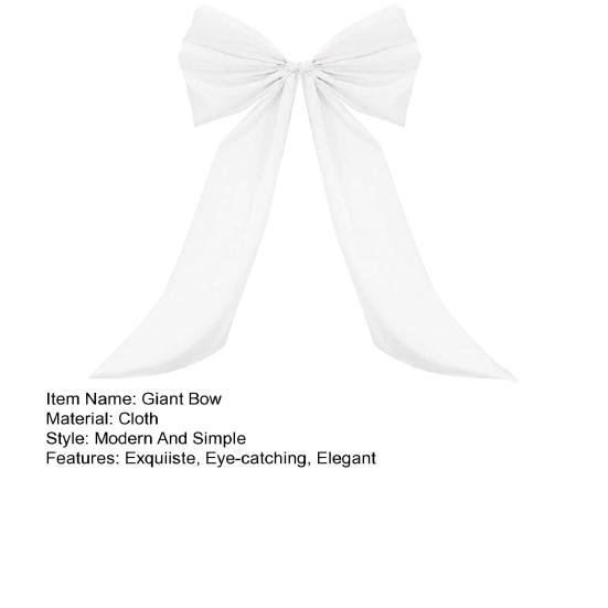 Large Satin Bow 78" x 48" Giant Bow Ribbon Tie for Christmas Birthday Party Wedding Bridal Bachelorette Graduation Room Backdrop Wall Decor