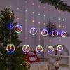Christmas Decoration Atmosphere Lights Star Christmas Tree Round Colorful Curtain Lights Surprise Party Hotel Creative Decoration Lights