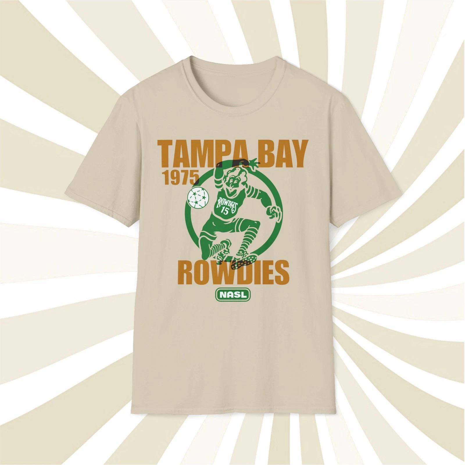 Men s and Women s T-shirts Tampa Bay Rowdies 1975 NASL Vintage Offset Printed Soccer T-Shirt M