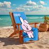 Personalized Customized Proof Beach Towel with BT21 Logo Pattern - Soft, Absorbent, Quick-drying, Perfect Swimming, Camping&bathing