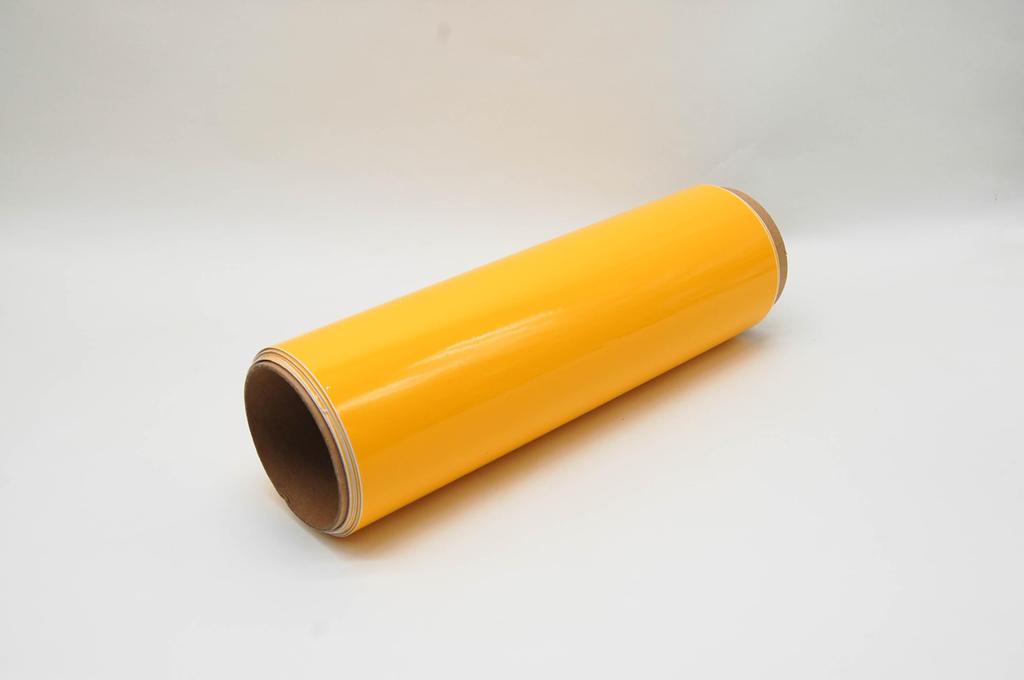 IlMondoMall Hladký balicí papír s vzduchovými drážkami x Lesklý (500 30cm, Žlutá)