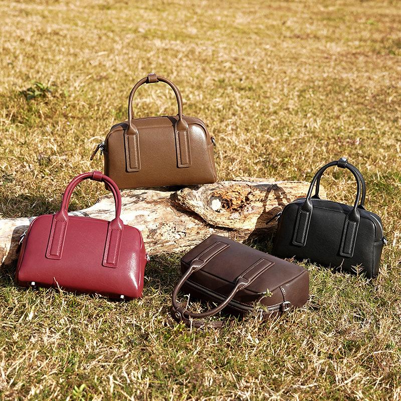 Echtes Leder Damen Tasche Herbst/Winter Umhängetasche Vintage Pendler Handtasche Damen Nische Premium Textur Schultertasche