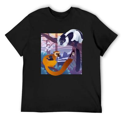 Camiseta Conspiração dos Lêmures design personalizado seu próprio personalizados algodão estampadas baratas coisas camisetas masculinas pacote