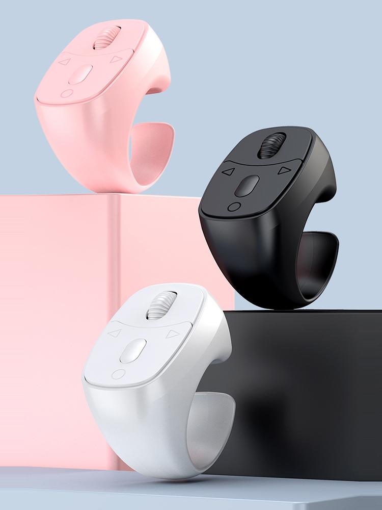 Bluetooth-Compatible 5.3 Remote Control Mouse Finger Ring Mouse Fingertip Remote Control Wireless Camera Shutter Selfie Button