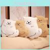 Adorable Cartoon Dog Plush Pillow Soft Stuffed Animal Decorative Cushion For Girls