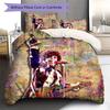 Art of Singer Pattern Bedding Quilt Set Quilt Cover Pillowcase Home Decoration Gift (1 * Duvet Cover + 2 * Pillowcase, Without Core)