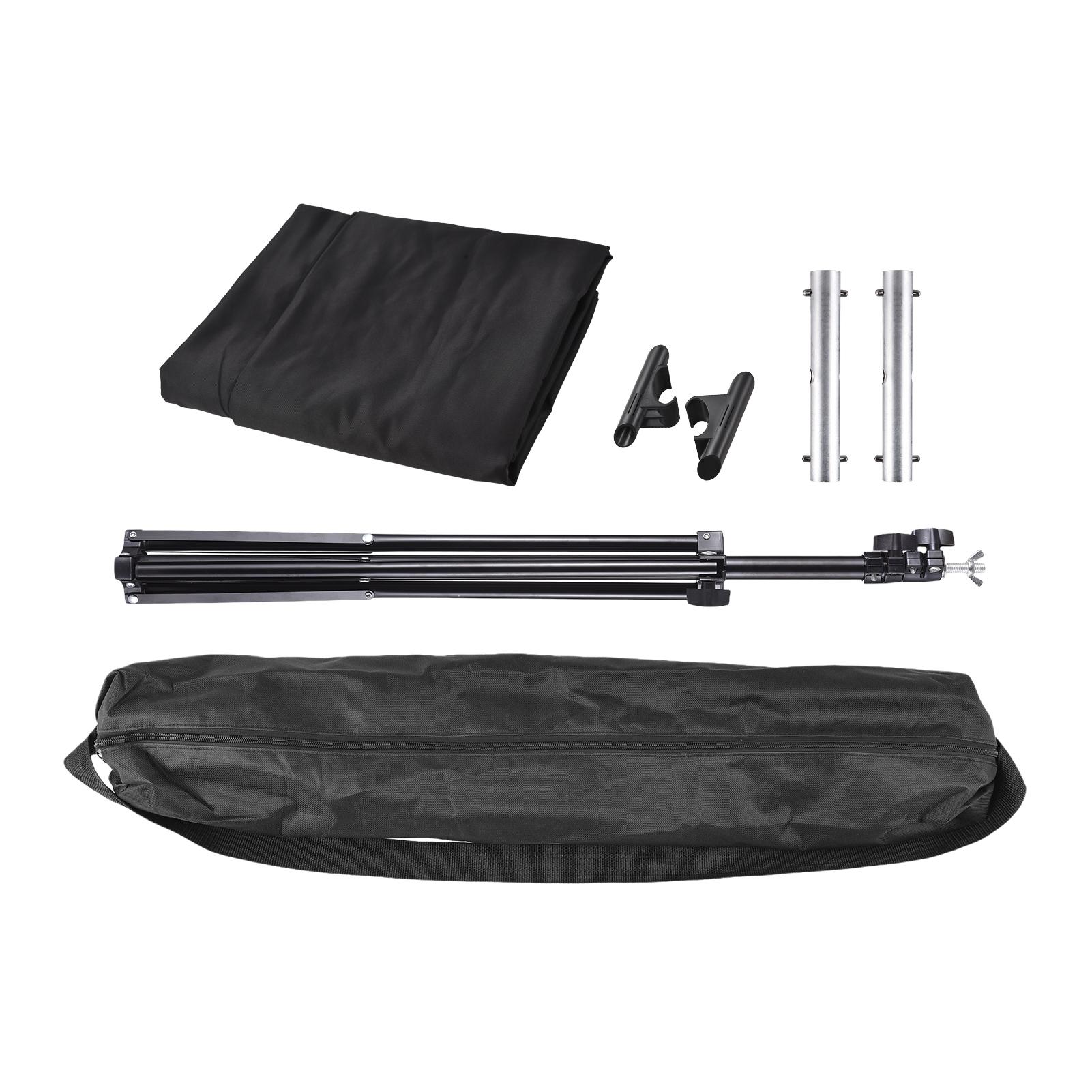 

Photography Background Kit with 2x1.5m Adjustable T Shaped Backdrop Stand + 2x1.5m White Backdrop White Screen Backdrop