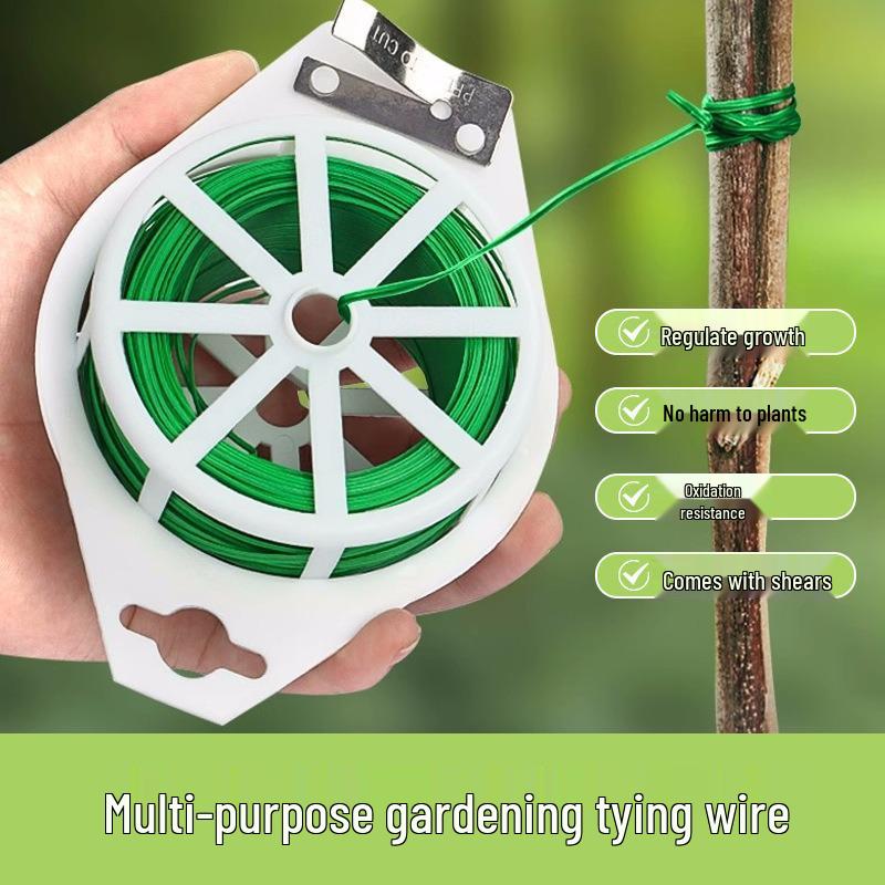 Gardening Iron Wire Strap for Plant Tying and Pruning – Ideal for Climbing Plants, Roses, and Flowers