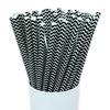 Individually Wrapped Biodegradable Striped Paper Straws
