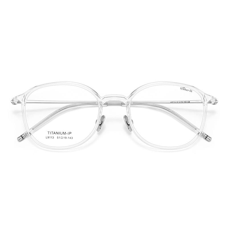 

Women s Oval Glasses Brand Design Korea TR90 Frame Titanium Temple Round Spectacles Ultralight 7g Fashion Woman Girl Eyewear прозрачный