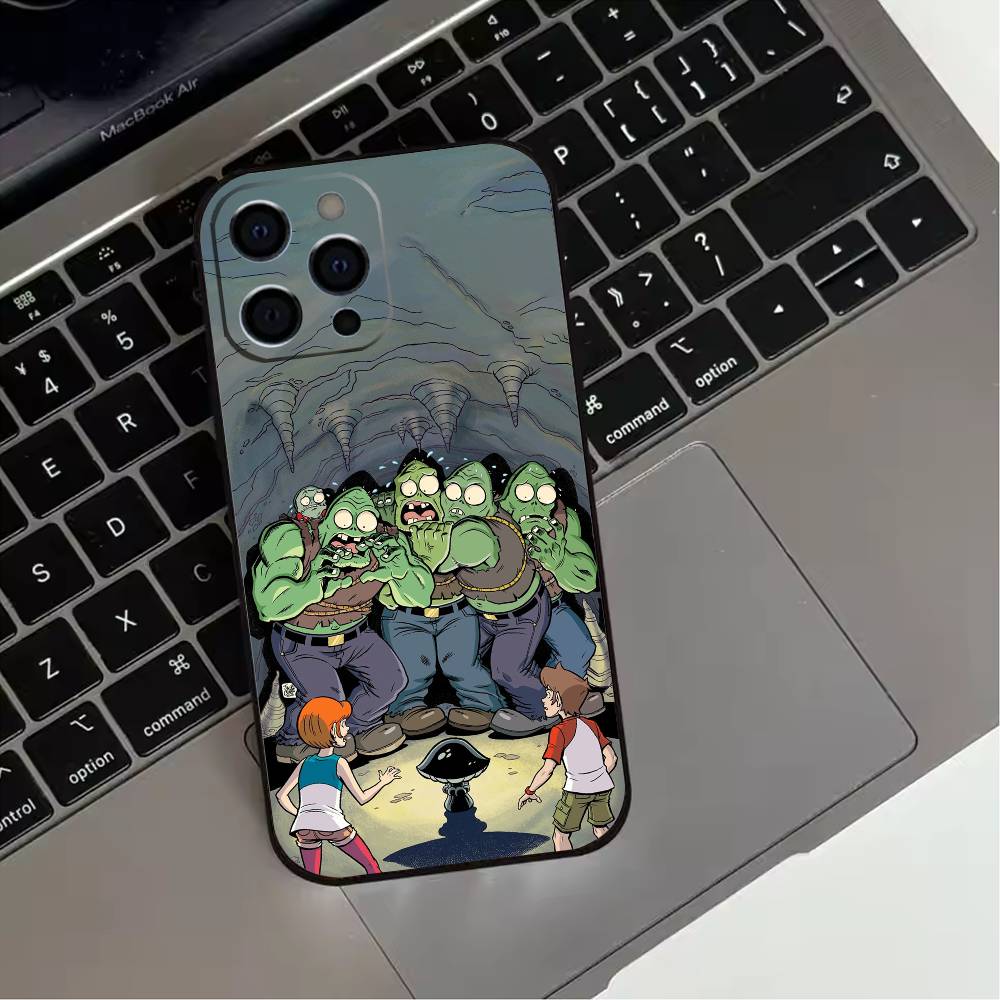 P-Plants Zombies Game  Phone Case For iPhone 17,16,15,14,13,12,11 Plus,Pro Max,XS,Soft Silicone Black Cover