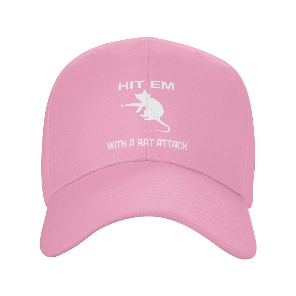 Escape From Tarkov Hit Em With A Rat Attack Baseball Cap Fashion Trucker Hat Spring Men Adult Hunting Camping Baseball Caps