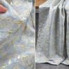 100x150cm Pink Gold Oil Painting Style Jacquard Fabric with Gold Thread Shimmering Texture for DIY Clothing and Home Décor