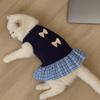 Thin Dog Princess Skirt Korean Style Pet Summer Clothes Comfort Cat Bow Dress  Photograph