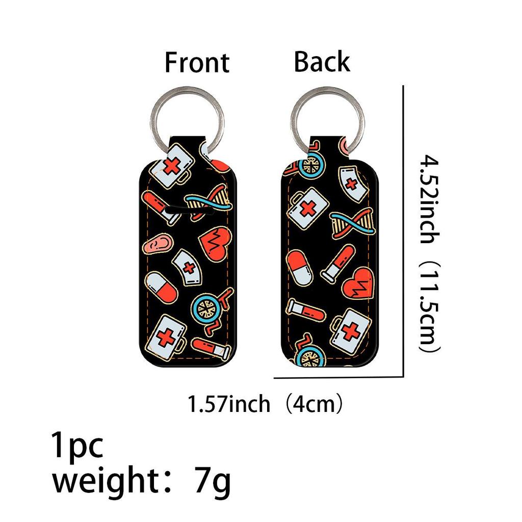 Trendy Creative Coin Purse Keychain with Lipstick and Perfume Holders